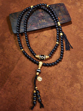 Serene Dual Vision Two-Eyed Dzi & Agarwood 18K Gold Necklace