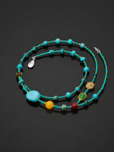 Authentic Tibetan Turquoise Beaded Necklace