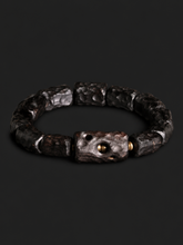 Hand-Carved Vintage Ebony Wood Tibetan Zen Bracelet