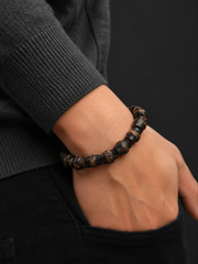 Handmade Tibetan Purple Bamboo & Blood Vine Bracelet