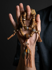 Authentic Tibetan Vintage Yak Bone 108 Mala Beads