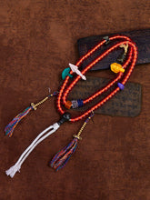 Vital Fire Tibetan Celluloid Nitrate Thokcha Necklace