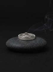 Mount Kailash 925 Silver Couple Ring | Authentic Tibetan Jewelry