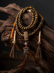 108 Green Sandalwood Mala Beads Tibetan Prayer Necklace