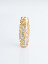 Wealth Power Wisdom Nine-Eyed Dzi Silver Necklace