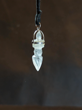 Tibetan-Style Snowlight Vajra Clear Quartz Necklace