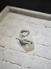 Love Energy Tibetan Clear Quartz Heart Ring