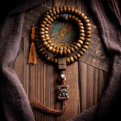 108 Green Sandalwood Mala Beads Tibetan Prayer Necklace