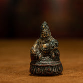 Fortune Keeper: Early Qing Copper Yellow Jambhala Travel Figurine
