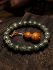 Tibetan Jade-Tone Xingyue Bodhi Seed Bracelet