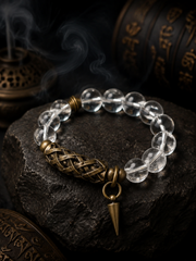 Tibetan Clear Quartz Minimalist Bracelet