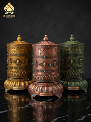 Electric Tibetan Prayer Wheel for Home & Desk
