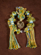 Tibetan Citrine Knotwork Talisman Bag Charm