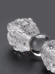 Tibetan White Crystal 9-Pronged Vajra Dorje Pendant