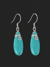 Handcrafted Tibetan Teardrop Silver Earrings