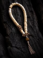 Handcrafted Tibetan Yak Bone & Antler 27-Bead Mala Bracelet