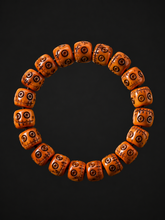 Handmade Tibetan Camel Bone Carved Skull Bracelet