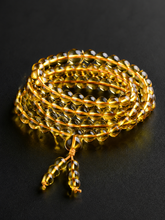 Natural Citrine 108 Mala Bead Wrap Bracelet