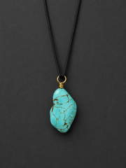 Khampa Tibetan Freeform Turquoise Necklace