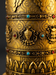 Electric Tibetan Prayer Wheel for Home & Desk