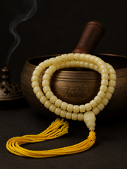 Tibetan Yak Bone 108 Mala Beads Bracelet & Necklace