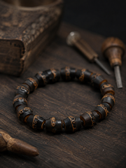 Handmade Tibetan Purple Bamboo & Blood Vine Bracelet