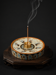 Zen Dunhuang Apsaras Ceramic Incense Holder