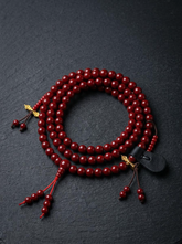 Tibetan Ox-Blood Red 108 Mala Meditation Beads