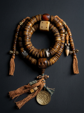 Authentic Tibetan Vintage Yak Bone 108 Mala Beads