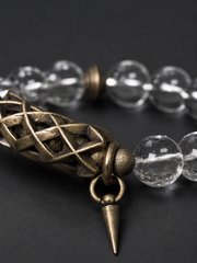 Tibetan Clear Quartz Minimalist Bracelet