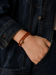 Tibetan Handmade Mulberry Silk Double Wrap Braided Bracelet
