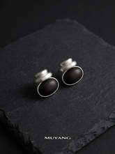Tibetan Elegance 925 Silver Stud Earrings