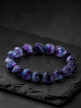 Tibetan Bi-Color Fluorite Crystal Healing Bracelet