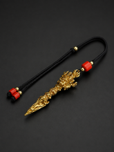 Tibetan Brass Phurba Vajra Pendant Amulet