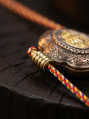 Authentic Tibetan Copper Gau Box Amulet Pendant