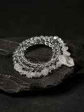 Tibetan White Crystal Wrap Bracelet & Necklace