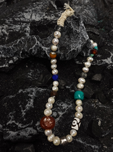 Tibetan Prayer Flag Nine-Colour Spirit Bead Necklace