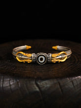 Unyielding Power Vajra Pure Silver Bracelet