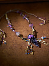 Hand-Knotted Amethyst Wayward Talisman Necklace