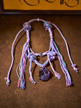 Purple Anchor · Amethyst Tibetan Handwoven Necklace