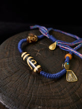 Prosperity Guardian Two-Eyed Dzi Necklace