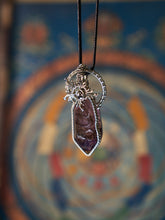 Helios Vein · Super Seven Wire-Wrapped Amethyst Necklace