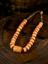 Tranquil Grace Coral Bamboo Necklace