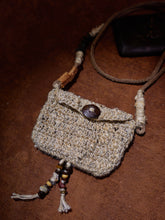 Tranquility Handmade Decorative Pouch with Natural Beads