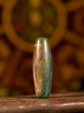 Tibetan Auspicious Dragon Union Two-Eyed Agate Dzi Bead