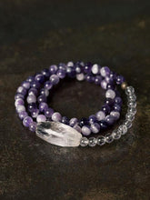 Amethyst & Clear Quartz Bracelet – Harmony and Purity