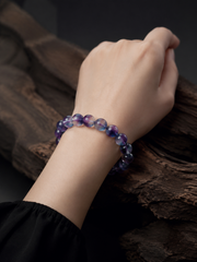 Tibetan Bi-Color Fluorite Crystal Healing Bracelet