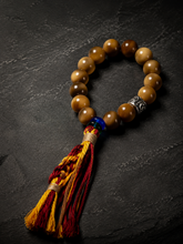Natural Bodhi Root Tibetan Meditation Mala Bracelet 15mm