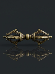 Authentic Tibetan Pure Brass 5-Pronged Vajra Dorje