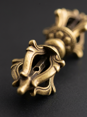 Authentic Tibetan Pure Brass 5-Pronged Vajra Dorje